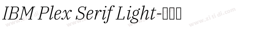 IBM Plex Serif Light字体转换